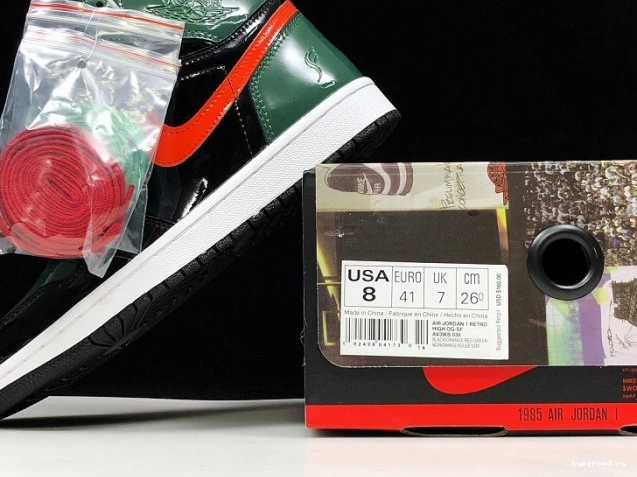 Black Orange-Fir OG 1 Team AV3905-038 Retro High Jordan Air SoleFly x 1012